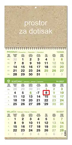KALENDARI-2027 EKO ZELENI