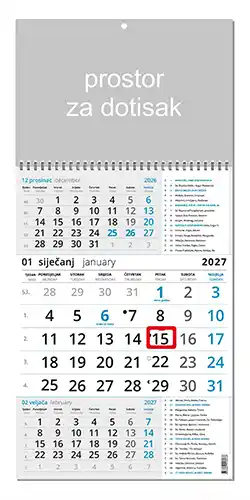KALENDARI-2027 KATOLIČKI PLAVI